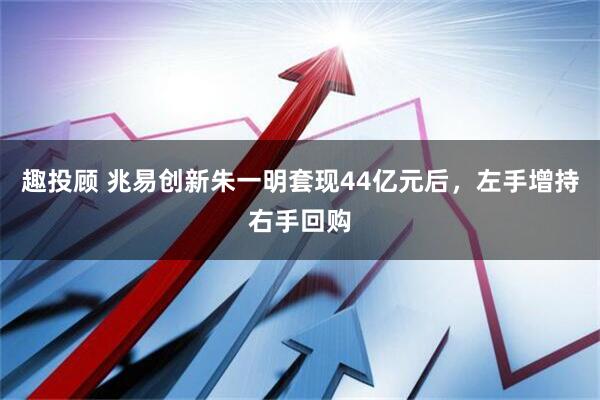 趣投顾 兆易创新朱一明套现44亿元后，左手增持右手回购